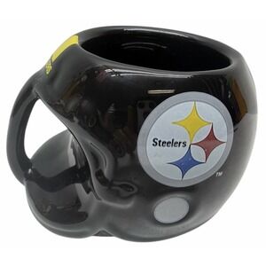 PITTSBURGH STEELERS HELMET COFFEE MUG, MINT CONDITION, AUTHENTIC NFL MERCH